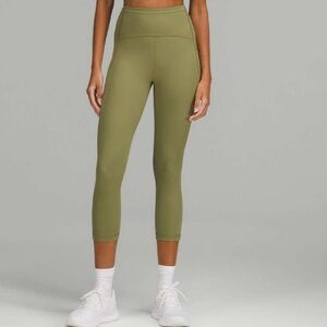 NWT Lululemon Swift Speed HR Crop 21” Bronze Green Sz 6